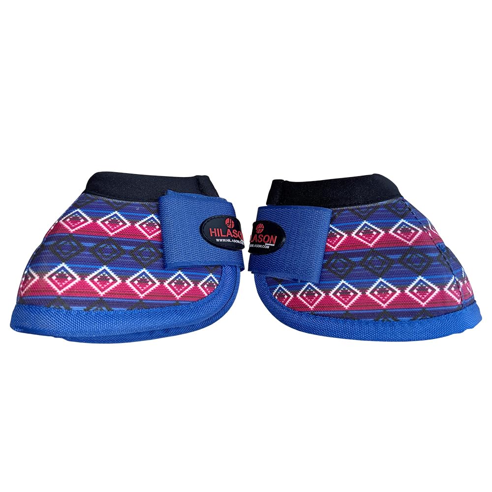 HILASON M Horse Medicine No Turn Bell Boots Sports Front Rear Hind Leg Protective